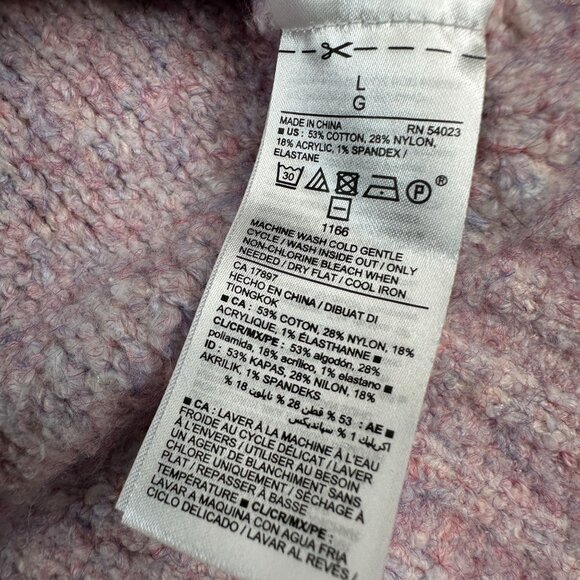 Old Navy Women's Sweater Size Large Pink Excellent Condition - Picture 7 of 8